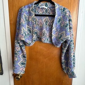 Painted Threads Multicolor Geometric Cardigan
